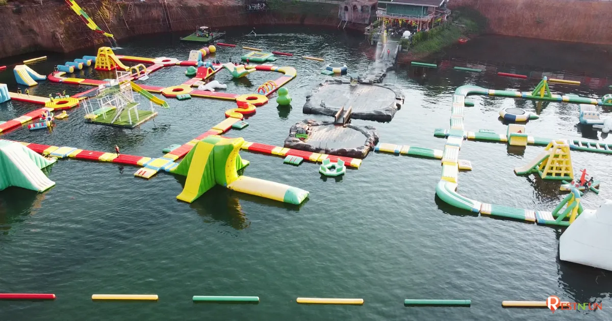 Grand Canyon Water Park in Chiang Mai features a lot of water rides.